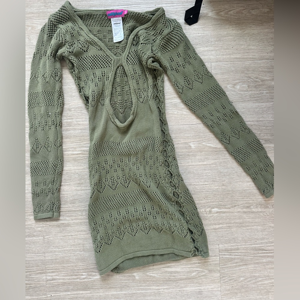 Olive Green Knit Jumpsuit